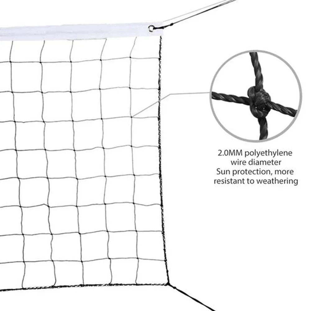 950*100cm Volleyball Net Portable Nylon Mesh Net For Beach Backyard Volleyball Tennis Badminton Outdoor Sports Supplies