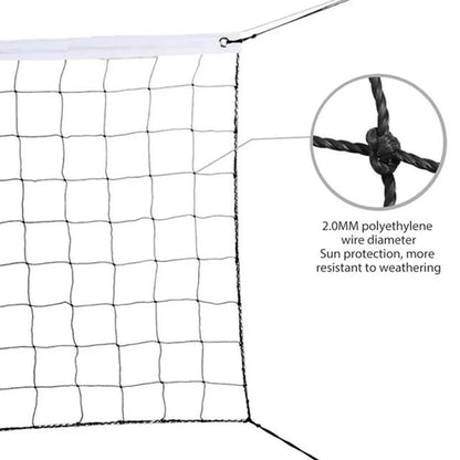 950*100cm Volleyball Net Portable Nylon Mesh Net For Beach Backyard Volleyball Tennis Badminton Outdoor Sports Supplies