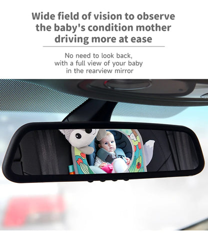 Baby Mirror Car Seat Toys Baby Rear Mirror Hanging Toys Kids Monitor Infant Tummy Time Toys Travel Toys Babies Carseat Toy Gifts