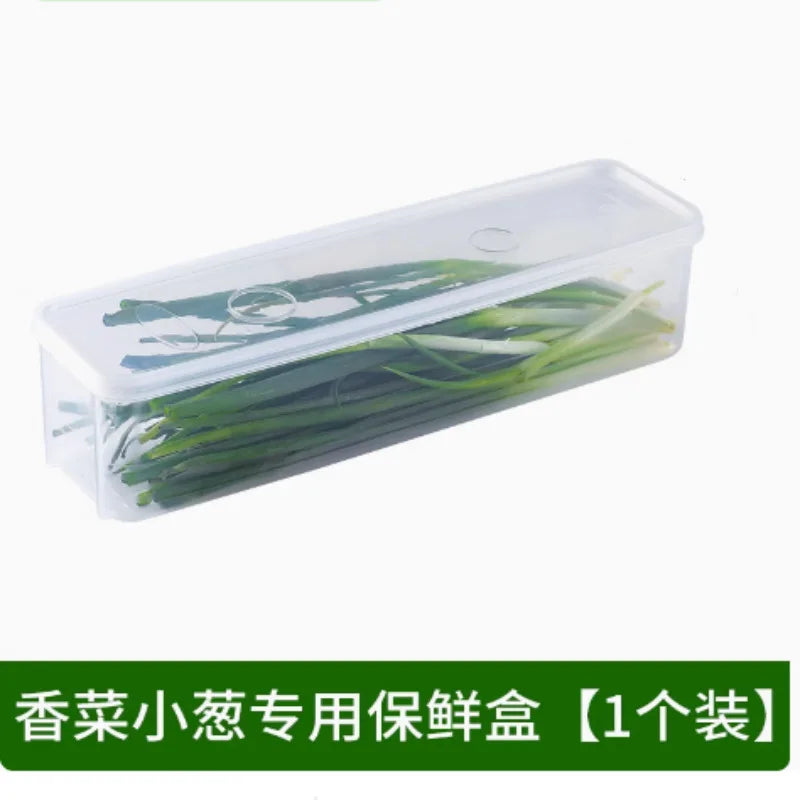 Long Rectangular Food Storage Containers, Plastic Reusable Refrigerator Organizer Boxes Kitchen Accessories