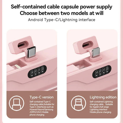 Mini Portable Power Bank 30000mah External Battery Plug and Play Power Bank Type C Fast Power Bank for Xiaomi Huawei Iphone 2024