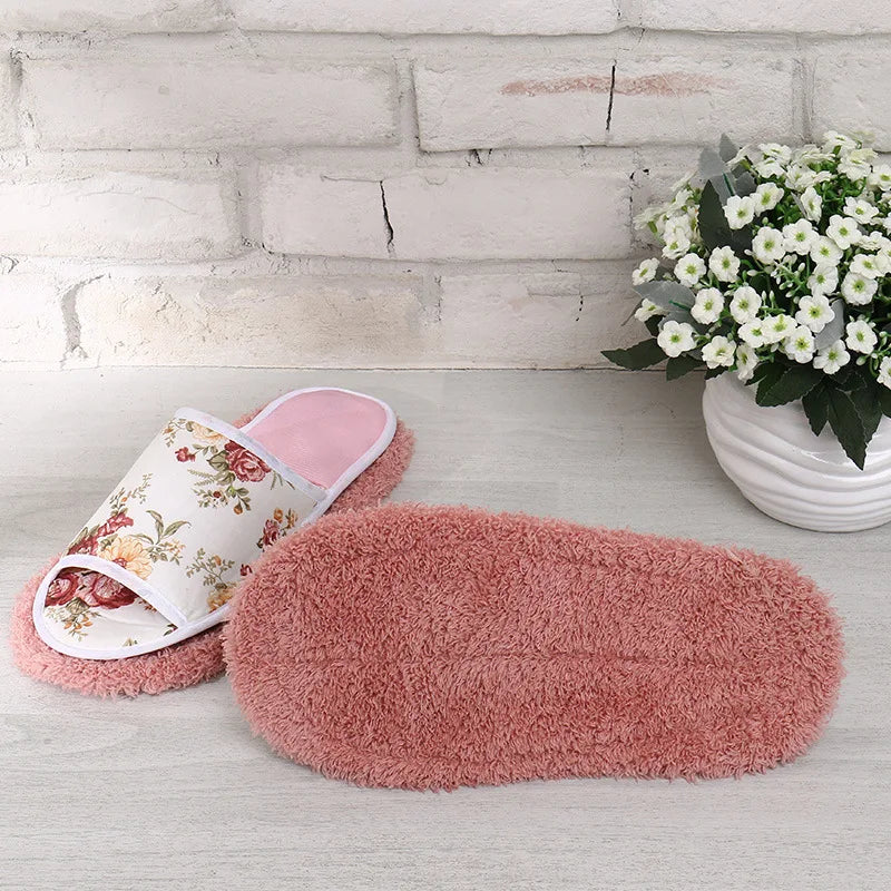 Chenille Lazy Floor Slippers Cover Cleaning Floor Removable Cleaning Floor Slippers