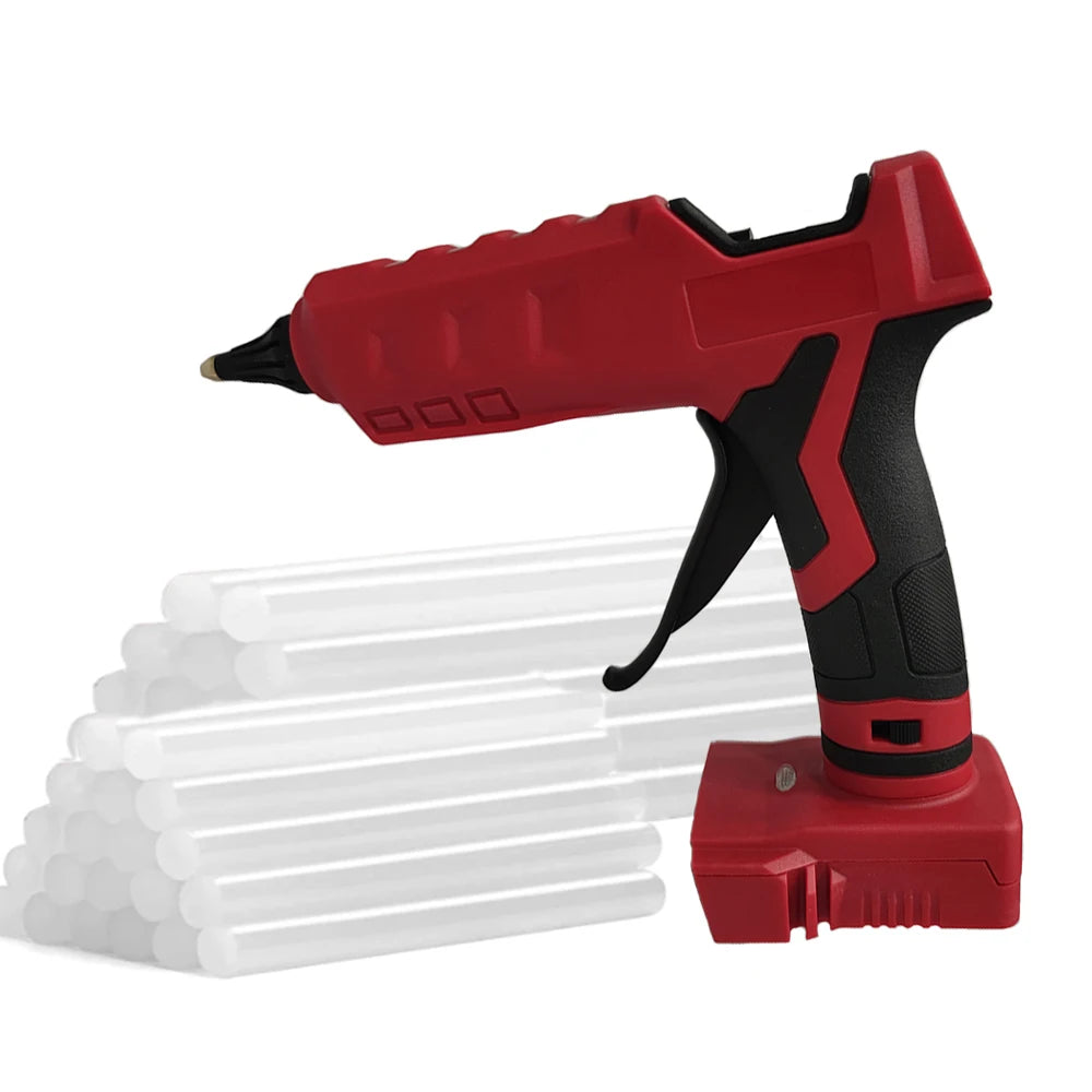 Cordless Hot Glue Gun Compatible with Milwaukee 18V Battery Use 11mm Glue Sticks DIY Repair Tool Christmas Gifts(tool only)