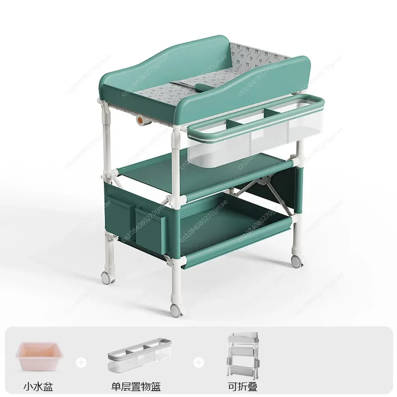 Diaper table Baby care table Portable multi-function foldable bath Baby bed changing diaper touch table