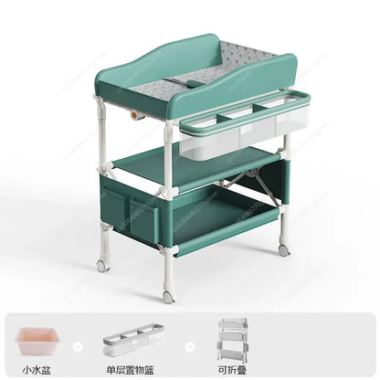 Diaper table Baby care table Portable multi-function foldable bath Baby bed changing diaper touch table