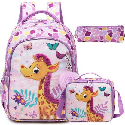 School Bags for Girls Boys Back To School Backpack Set Kids Cute Bookbag for Elementary Kindergarten Students Backpack Mochilas