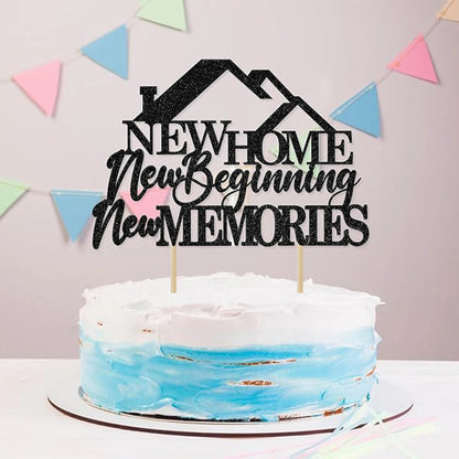 1 set Home Sweet Home cake decoration, housewarming party welcome home cake topper