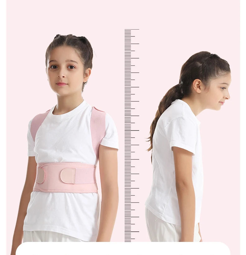 Children Back Posture Corrector Compression Shoulder Back Hunchback Correction Belts Adjustable Kids Spine Back Lumbar Support