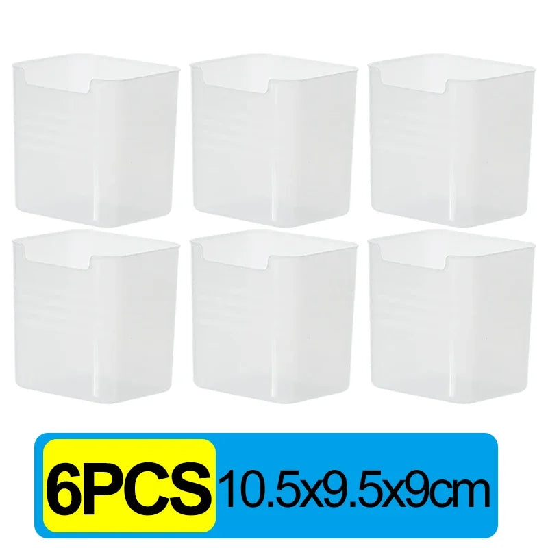 10x Fridge Door Storage Box Food Fresh Refrigerator Organizer Bin Food Container Kitchen Fruit Spice Vegetable Box Shelf Basket