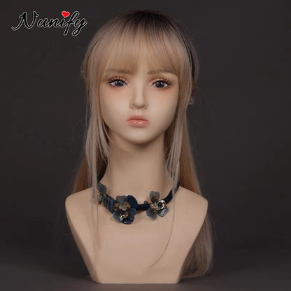 New Female Mannequin Head For Wigs Realistic Dummy Head To Put Wigs Small Lips Doll Head Korean Style Fursuit Head Base Wig Head