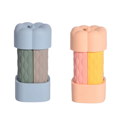 RALCA-Silicone Travel Bottles Set Leak Proof Squeezable Containers For Toiletries Shampoo Travel Essentials