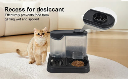 Automatic Cat Feeder FeederDog Feeder Automatic Suitable for Pets Such As Cats and Dogs Feeding and Drinking in One
