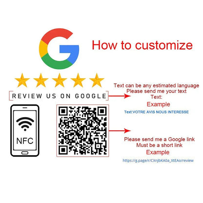 Review Us on Google Custom Google Review Sign With NFC Beauty Salon Business Decor Acrylic Google Review QR Code Sign