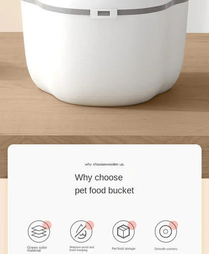 Pet Food Storag Container Dog Food Storage Container Cat Food Box Moisture-proof Seal with Measuring Cup Cat Dry Food Storage