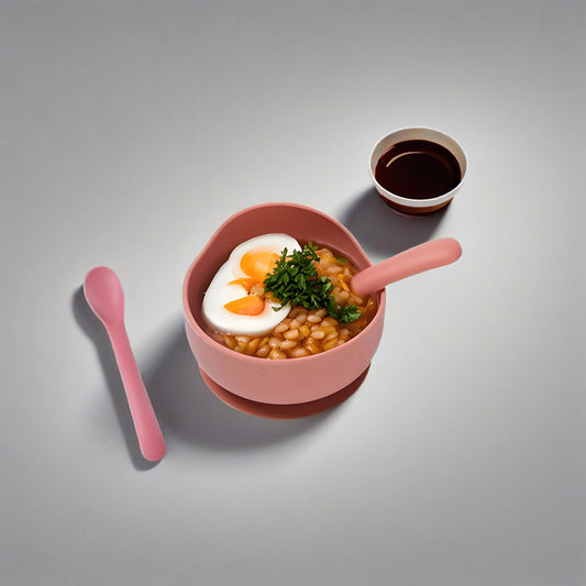 Children's Silicone Suction Cup Bowl Feeding Tableware Baby Bowl Non-slip Training Learning Eating Bowl Baby Bowl