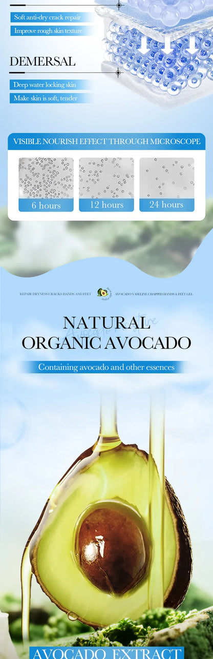 Avocado Hand and Foot Cream Condensation Bead Rolling Creams Moisturizing Nourishing Repairing Feet Hands skincare Creams