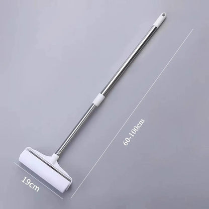 Long Handle Lint Roller Brush Pet Hair Remover Roller Retractable Dust Hair Roller Stick Tearable Clothes Bed Hair Removal Brush