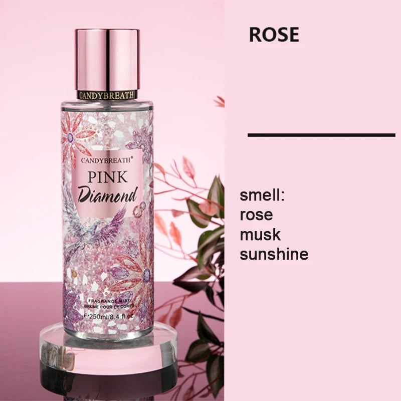 Victoria Fruity Fragrance Perfume 250ml Brand Women's Body Spray Blueberry Vanilla Grape Rose Lasting Charming Light Fragrance