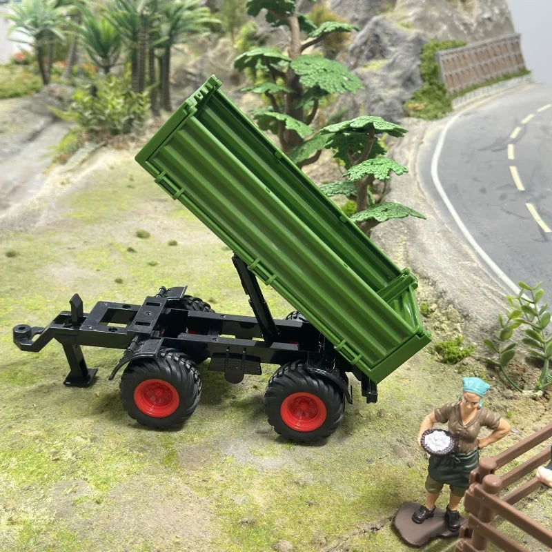 16.5" Big Tractor Toy,Farm Toy,Farm Animals Set,Include Truck Toy and Traile,Fence,Farmer,Animals,Tool,Farm Set for Gift