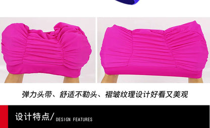 Swimming Caps Women Breathable Long Hair Swim Caps for Women Enlarged Swimming Hats Wholesale  Swimming Pool Accessories