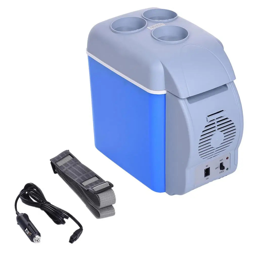 6L Car Refrigerator Mini Fridge Vehicle And Home Use Dormitory Truck Cold And Hot Dual-Use Insulated Cooler Box 12V