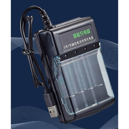 Alkaline Battery Charger 1.5V 4 Slots Digital Charging Circuit for Multiple Reusability and Friendly Electronics Power