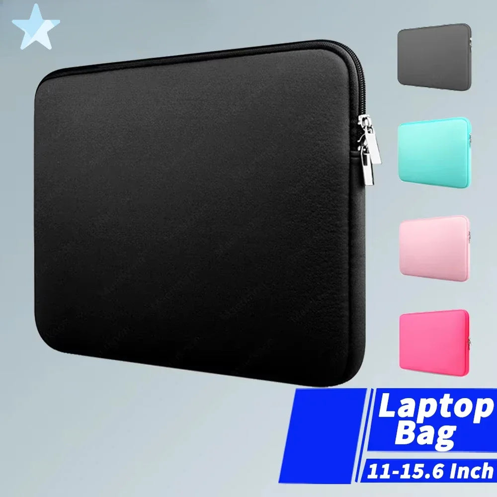 Laptop Bag 11 12 13 15 15.6 Inch Laptop Case Soft Bag Office Travel Business For Xiaomi Lenovo Hp Dell Computer Case Macbook Air