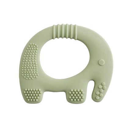 Baby Teether Food Grade Silicone Teethers Cartoon Animals Duck DIY Nursing Teething Pacifier Clip Baby Toy Teething Accessories