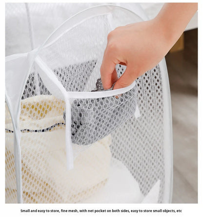 Dirty Clothes Basket Skeleton Ventilated Foldable Easy Storage Portable Large Capacity Clothes Basket
