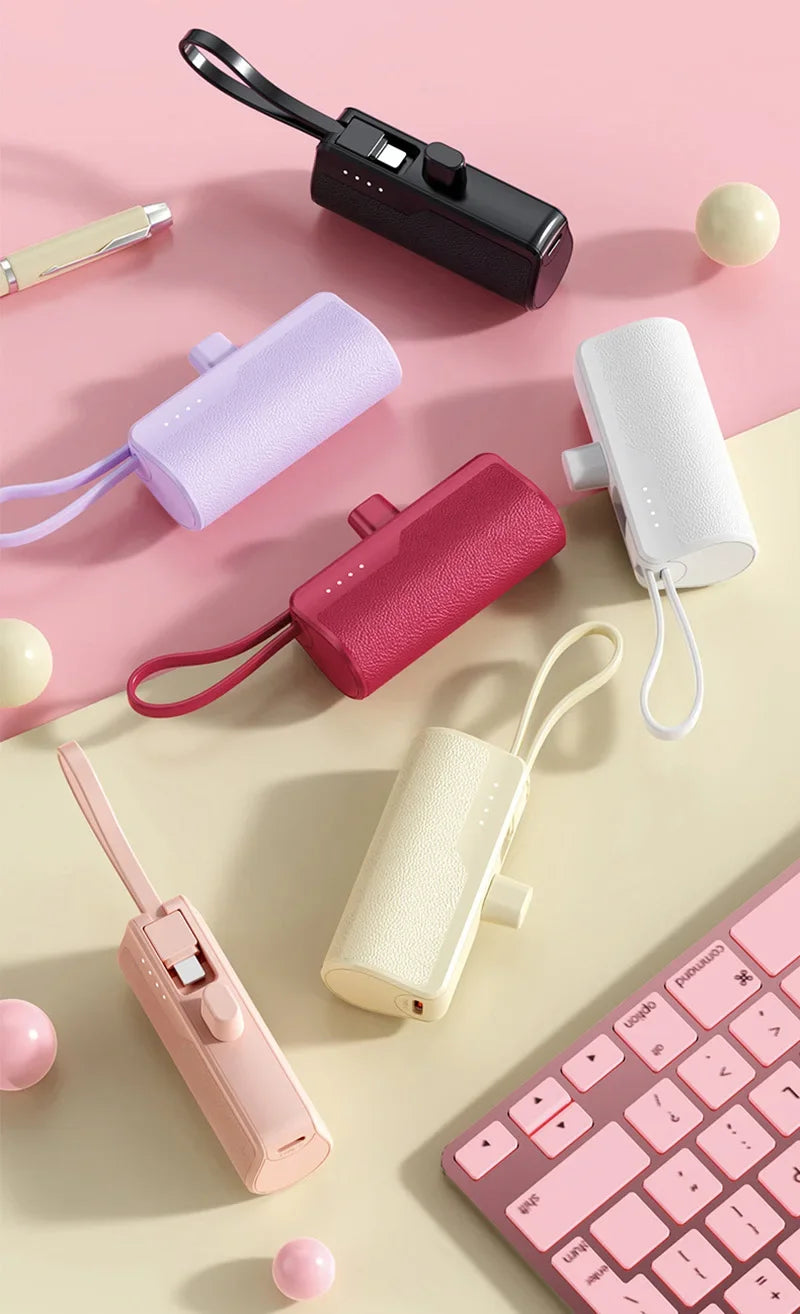 Xiaomi Power Bank 50000mAh Pocket Power Bank Portable Capsule Power Bank Fast Charging External Battery for iPhone Samsung