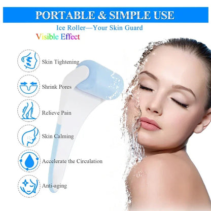 Cool Ice Roller Massager Skin Lifting Tool Face Lift Massage Anti-wrinkles Pain Relief Face Skin Care Tools