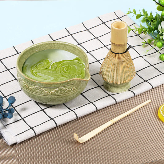 5Pcs Matcha Set Elegant Matcha Tea Set Includes Matcha Bowl Matcha Whisk Holder Bamboo Matcha Whisk and Scoop for Tea Lovers