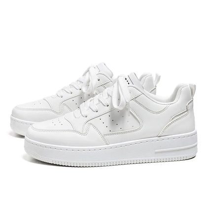 2024 Brand Leather men's Sneakers White Platform Woman Sports Sneakers Female Vulcanized Shoes Sneakers Casual Ladies Trainers