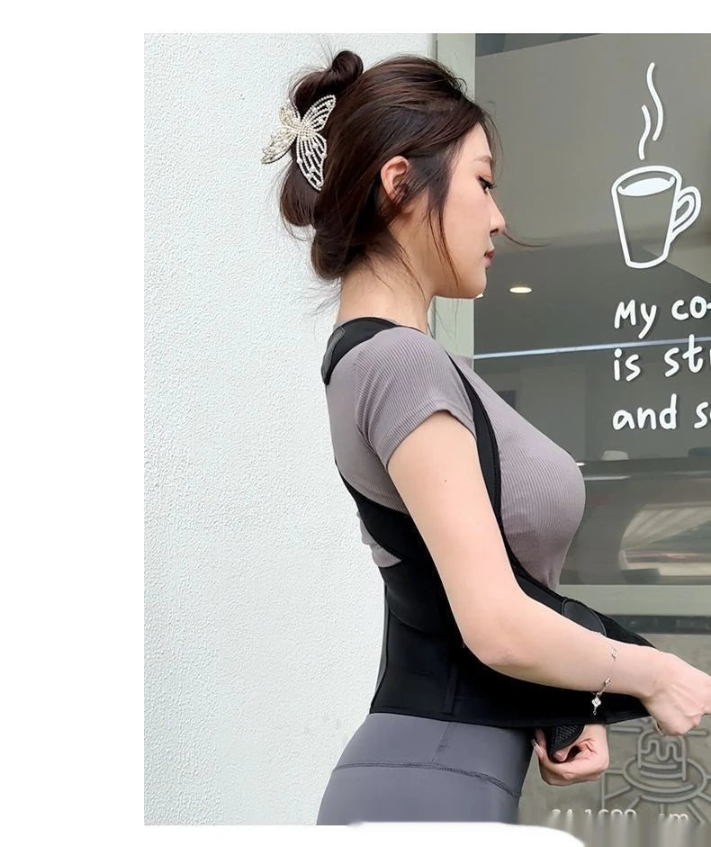 Adult teen back jia back correction support braces correction strap sitting posture braces strap with large brand