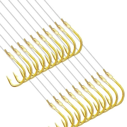 Double Hook Link Sub-line Crucian Carp Fishing Hooks Barbed Fish Hook Set with Fishing Line Fish Gear Anzuelos De Pesca Mar