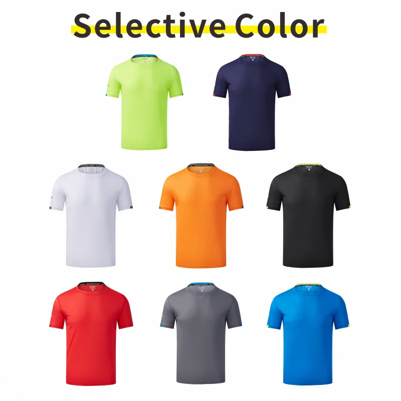 Sports Quick Drying Logo Customized T-shirt with Cool and Breathable Group Embroidery Brand Printing DIY