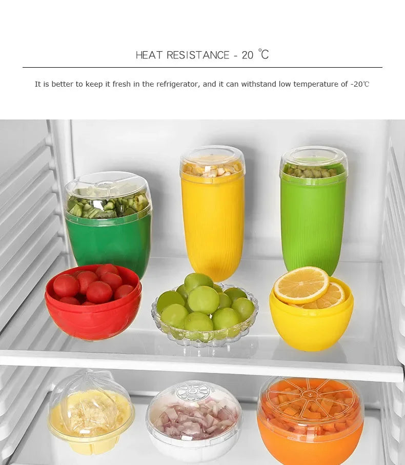 Food Fruit Vegetable Reusable Airtight Fresh Storage Storage Box for Fruits and Vegetables Easy to Clean Kitchen Gadgets