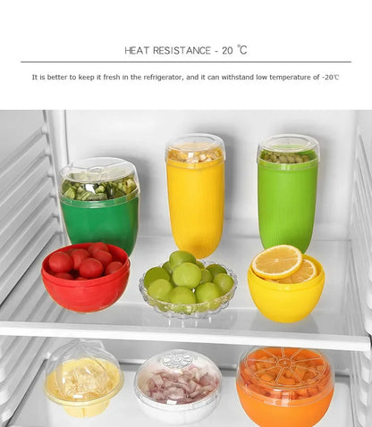 Food Fruit Vegetable Reusable Airtight Fresh Storage Storage Box for Fruits and Vegetables Easy to Clean Kitchen Gadgets