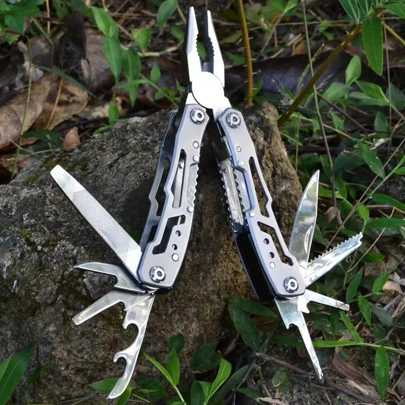 Stainless Steel Pliers Outdoor Knife Combination Folding Car Convenient Knife Pliers Pliers Multifunctional Tools