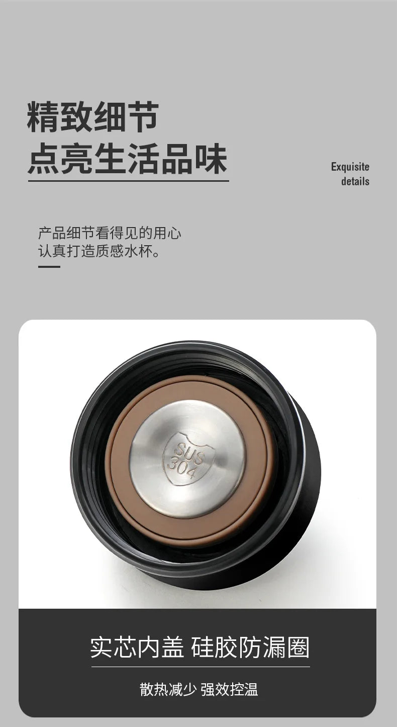 2024 New Temperature Display Thermos Keeps Cold And Heat Thermal Bottle Stainless Steel Thermos For Baby Children Kids Terms