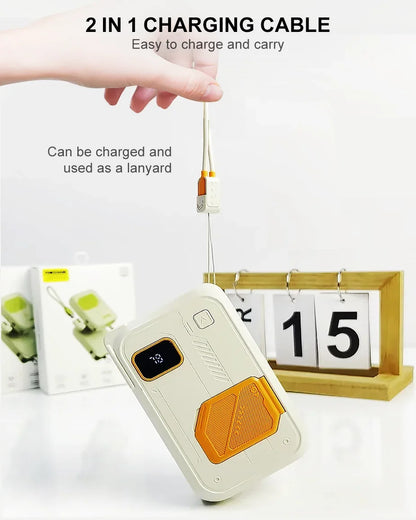 3 in 1 Energy Storage Charger Portable Wireless Power Bank 22.5w with Stand 20,000mah Waterproof & Sturdy Design