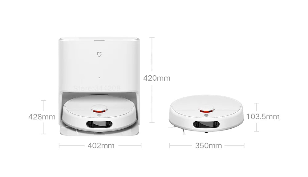 XIAOMI MIJIA Self Robot Vacuum Cleaners Mop 2 Smart Home Sweeping High Speed Rotary Scrubbing 5000PA Cyclone Suction LDS Laser