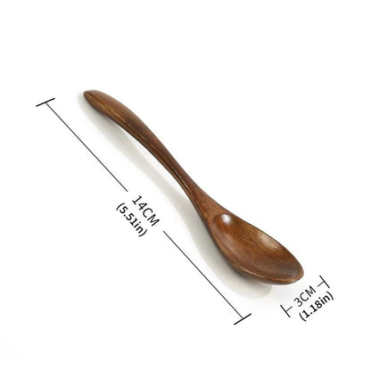 4pcs Small Wooden Spoon Stirring Spoon For Tea Honey Spoon For Coffee Tea Condiments Mini Dessert Spoon Wooden Spoon