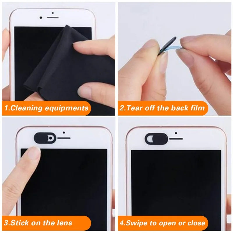 20-1pcs Webcam Cover Antispy Webcam Protection Cover Slider Lens Privacy Stickers for IPad Phone Laptop Camera Protection Cover
