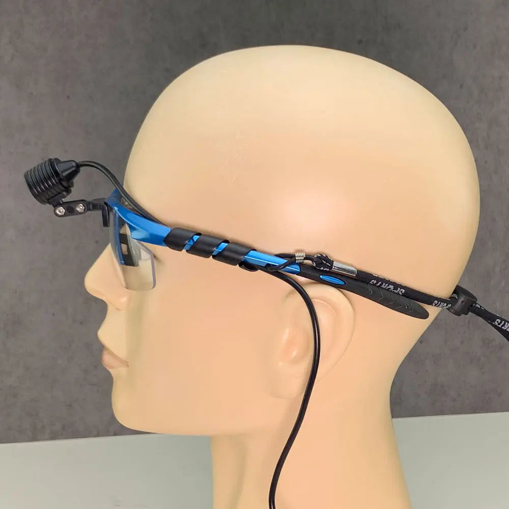 BEEN Oral Dental Headlight 3W LED Dentist Surgical Operation Headlamp with Protection Glasses Rechargeable Lithium-ion Loupes