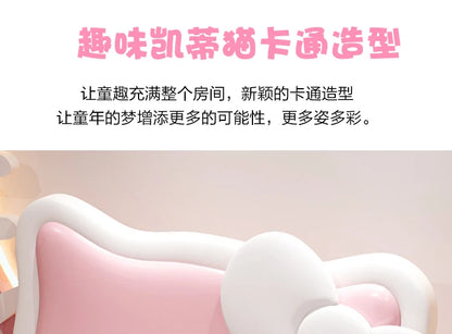 150X200cm Modern Childrens cartoon girl princ ess bed pink queen size bed frame full  double bed complete bedroom furniture