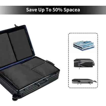 Compression Packing Cubes,Travel Packing Cubes for Carry on Suitcases, Expandable/Compression Bags for Clothes Travel Accessorie