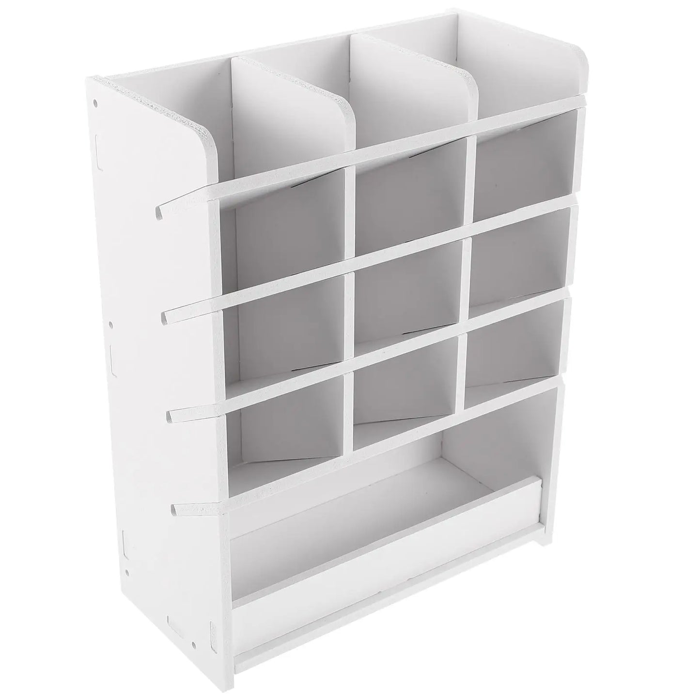 Desktop Storage Box Wood Office Stationery Organizer School Office Pen Stand Living Room Coffee Table Remote Control Organizer