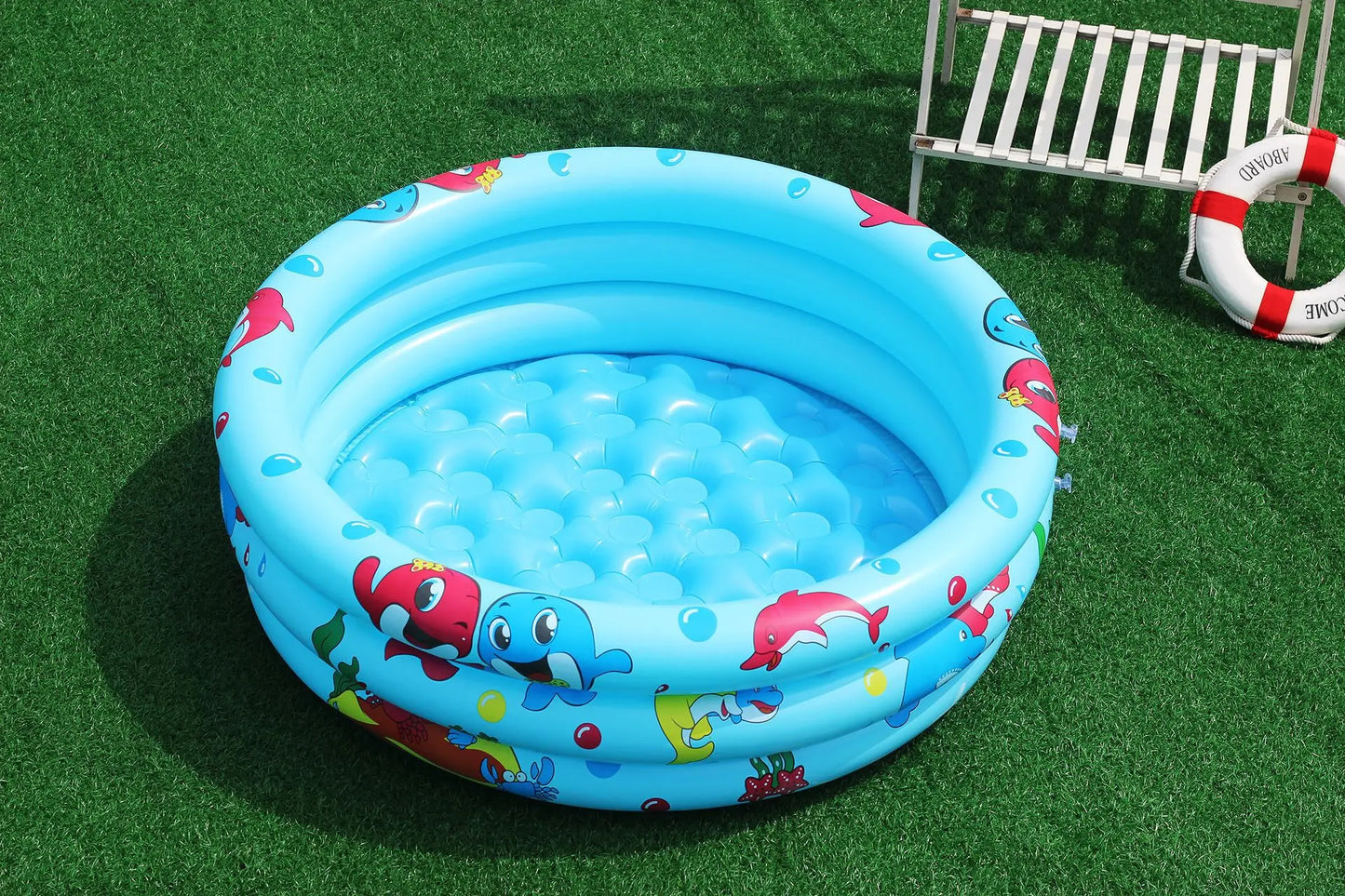 Reusable Inflatable Swimming Pool Double Layer Garden Portable Thickened For Kids Water Toys Party Round Indoor Outdoor Paddling