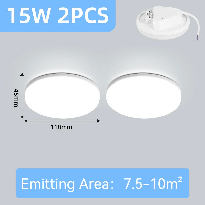Led Ceiling Lights Ultra Thin LED Ceiling Lamps Modern Panel Light  30W 50W 72W Downlights for Living Room Bedroom Kitchen Home
